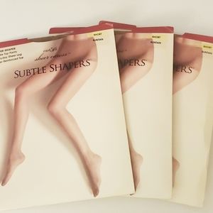 JCPenney Subtle Shapers Sheer Caress Pantyhose – Long, Sand, Reinforced Toe-1439856